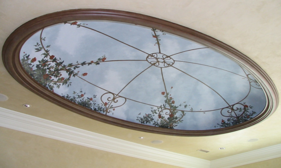 Овальный потолок из гипсокартона