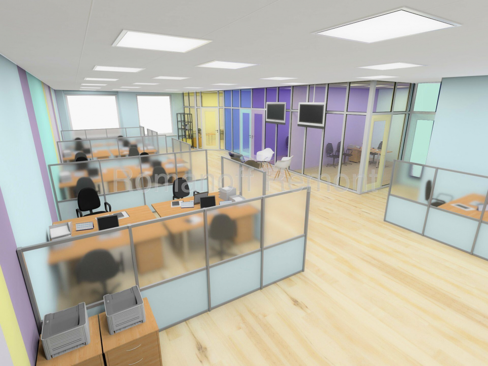 Дешевый интерьер офиса