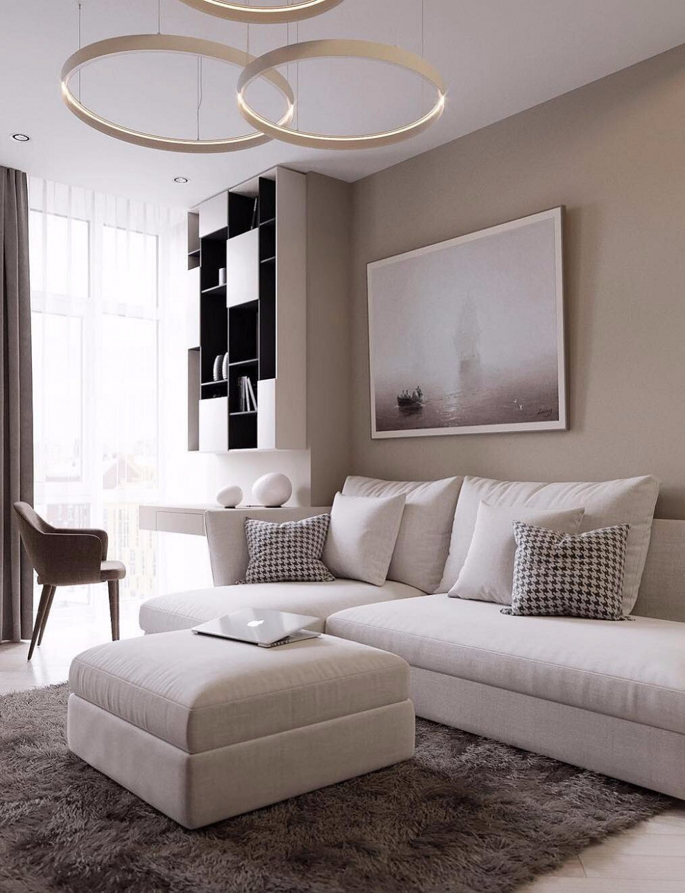 Белый диван в интерьере