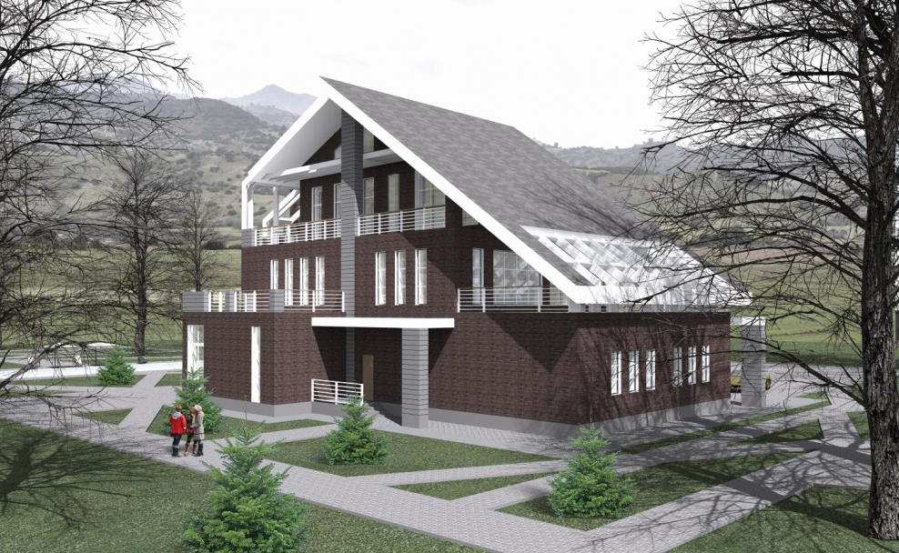 Усадебный жилой дом проект