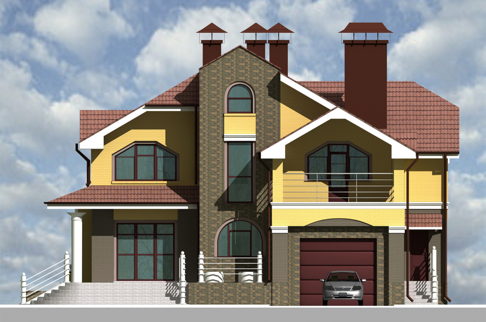 Усадебный жилой дом проект