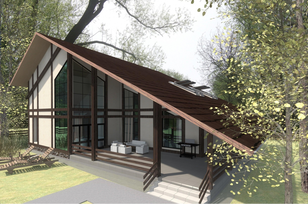 Одноэтажный сельский дом Архитектор Юрий Сулим