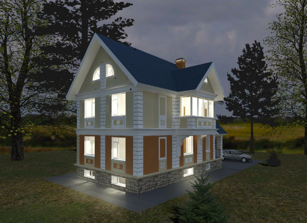 Дом усадебного типа