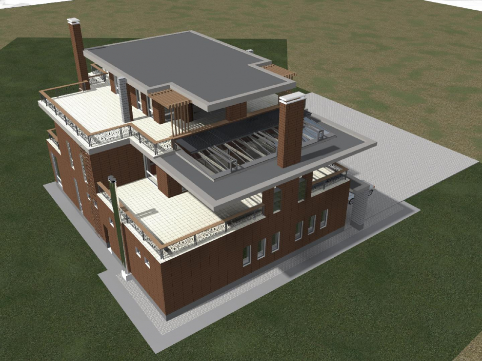 Жилой дом усадебного типа проект