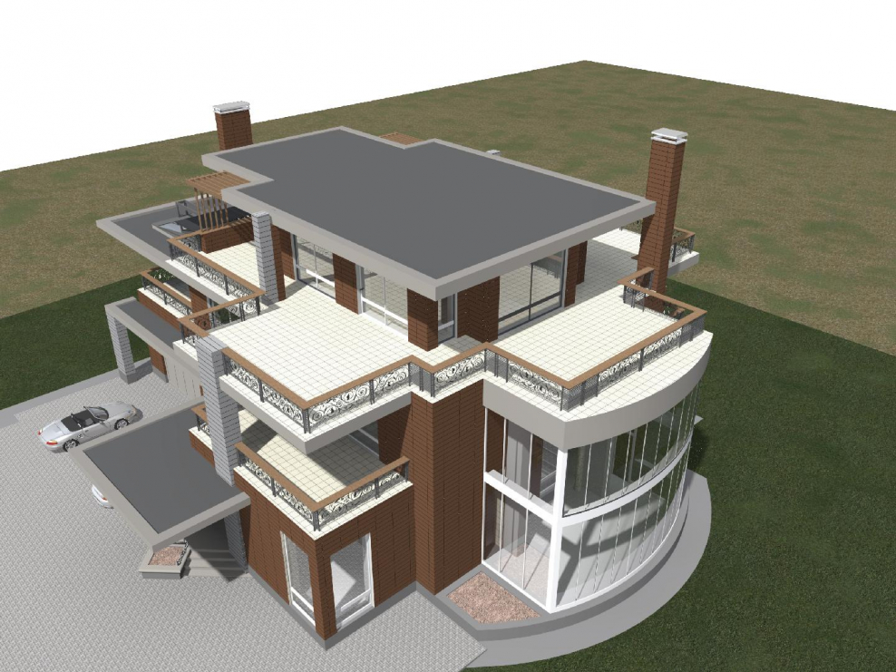 План дома усадебного типа