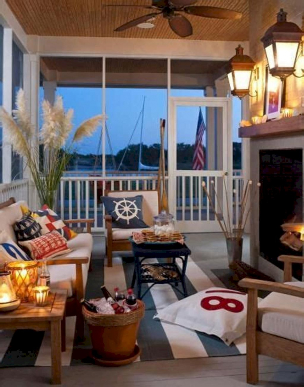 Патио в морском стиле