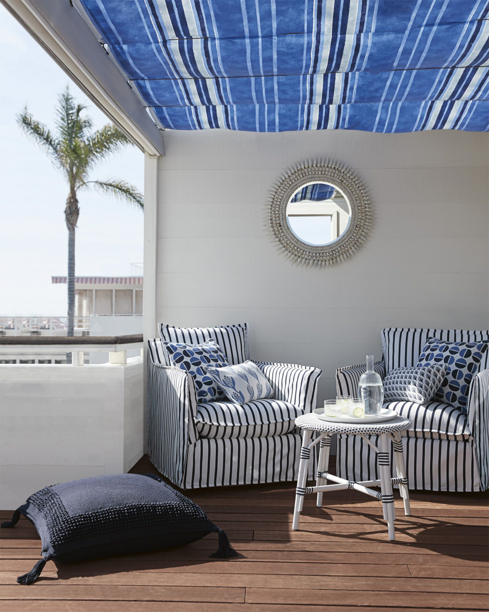 Декор террасы в морском стиле