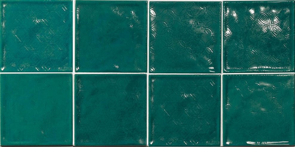 Настенная плитка decorado Chic Verde 15x15 от el barco (Испания)
