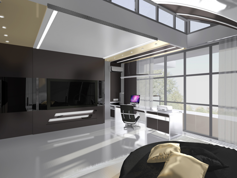 Пентхаус в стиле Минимализм