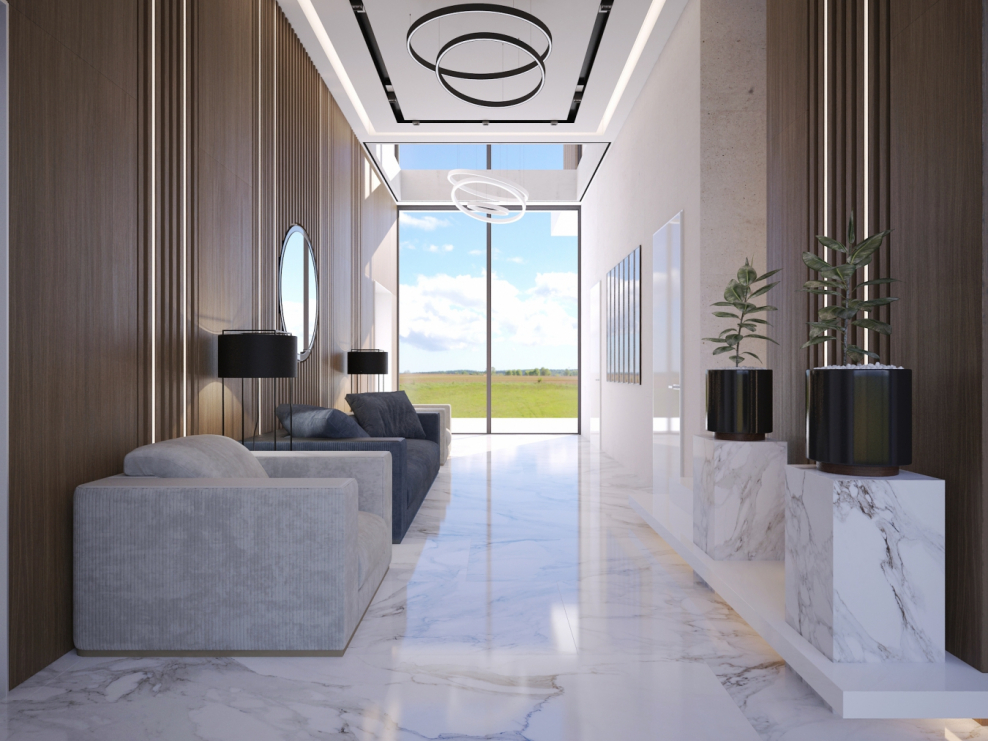 Двухуровневый пентхаус в стиле лофт Нью Йорк