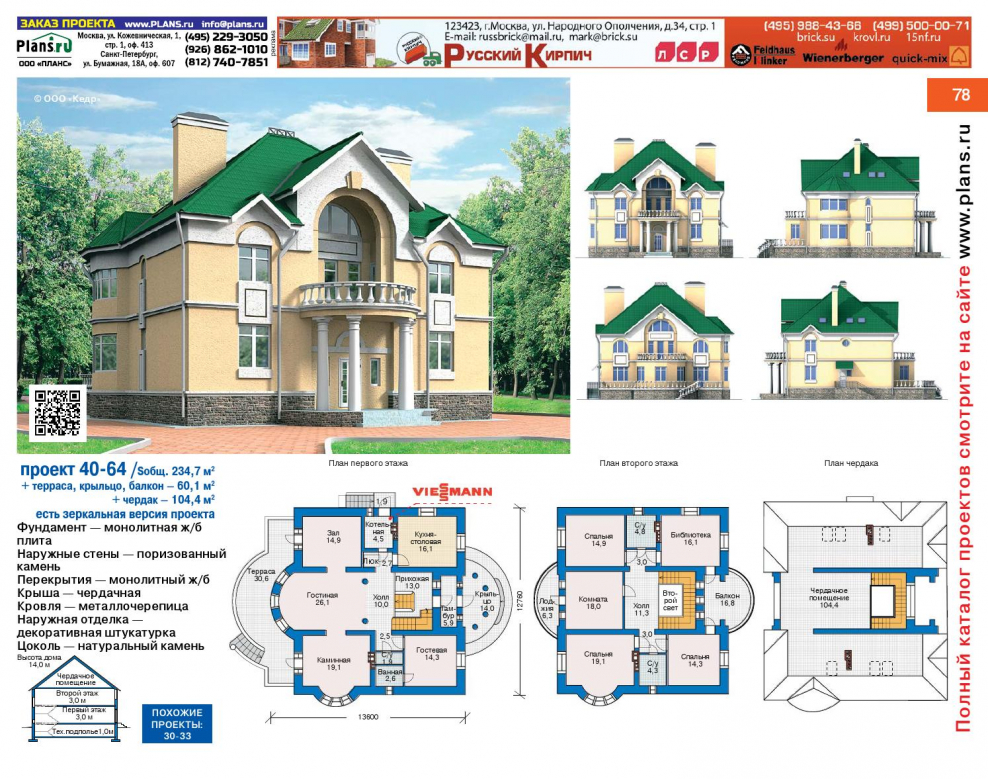 Коттеджи проекты каталог