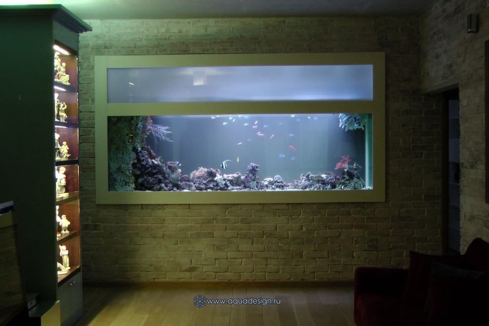 Аквариум между стенами