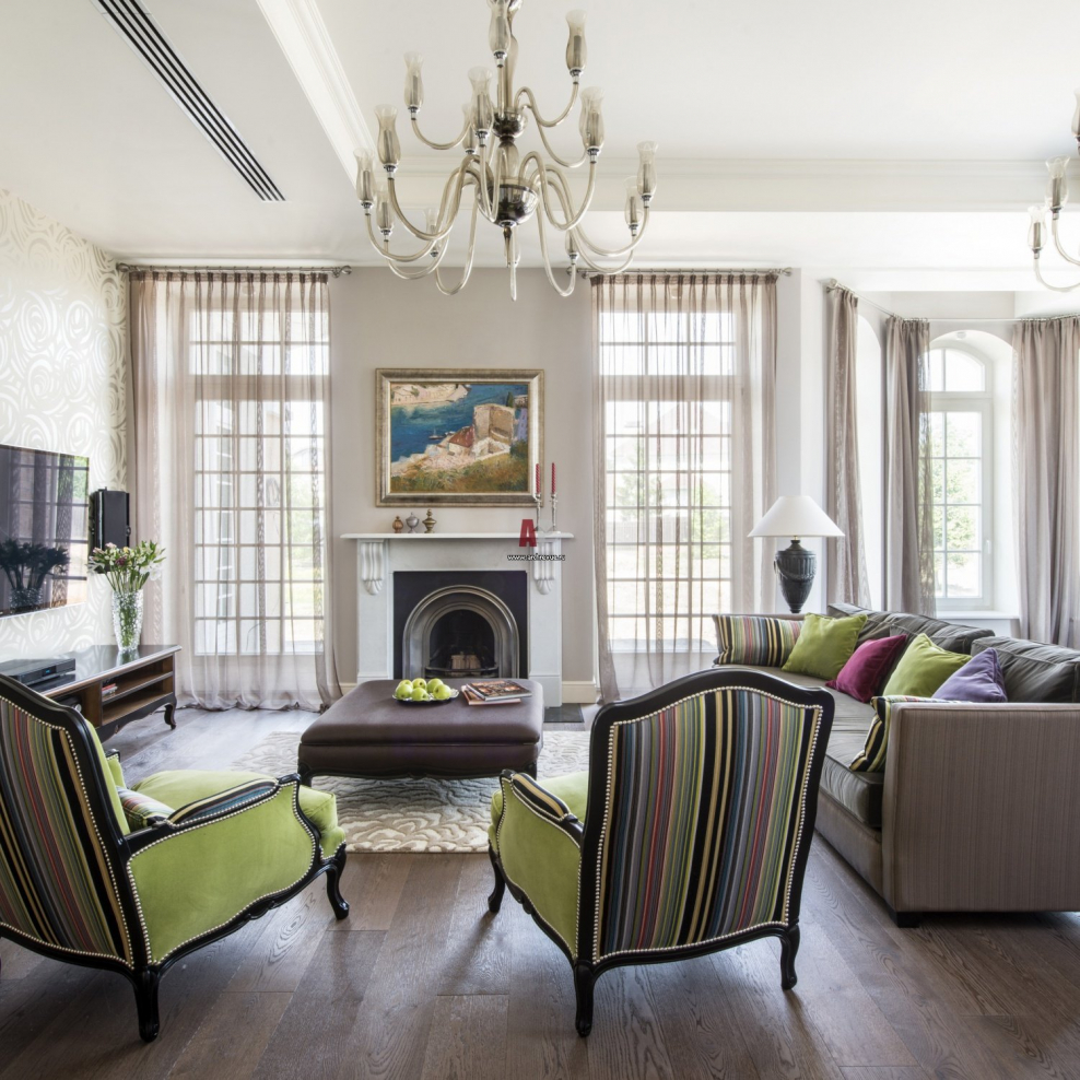 Загородный дом интерьер Неоклассика