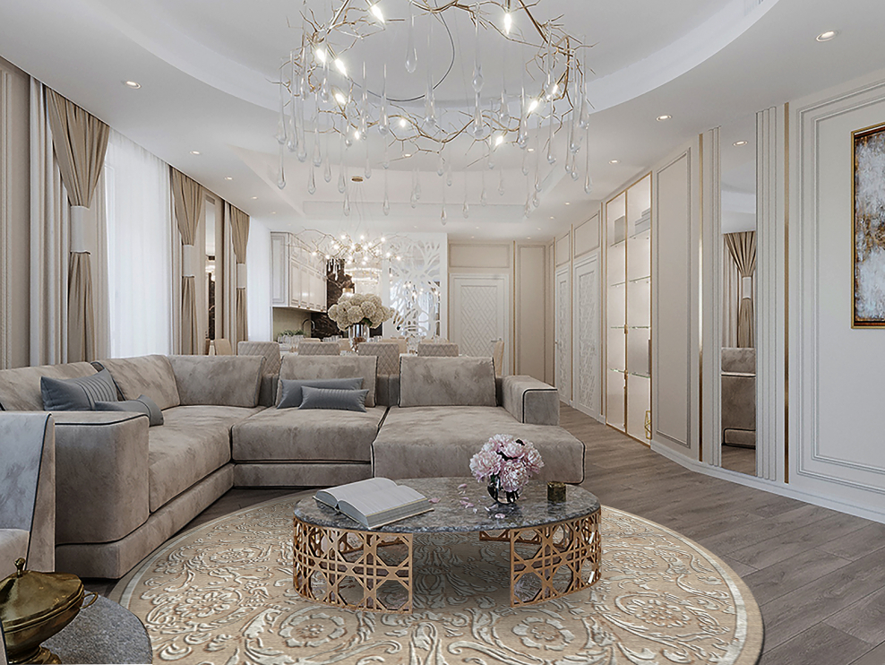 Гостиная в стиле Неоклассика