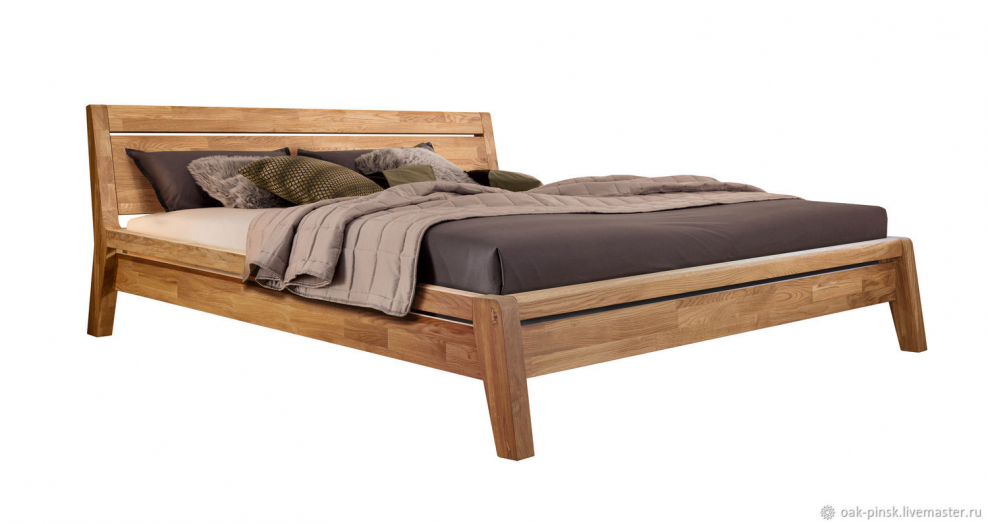 Кровать дубовая лава 140х200