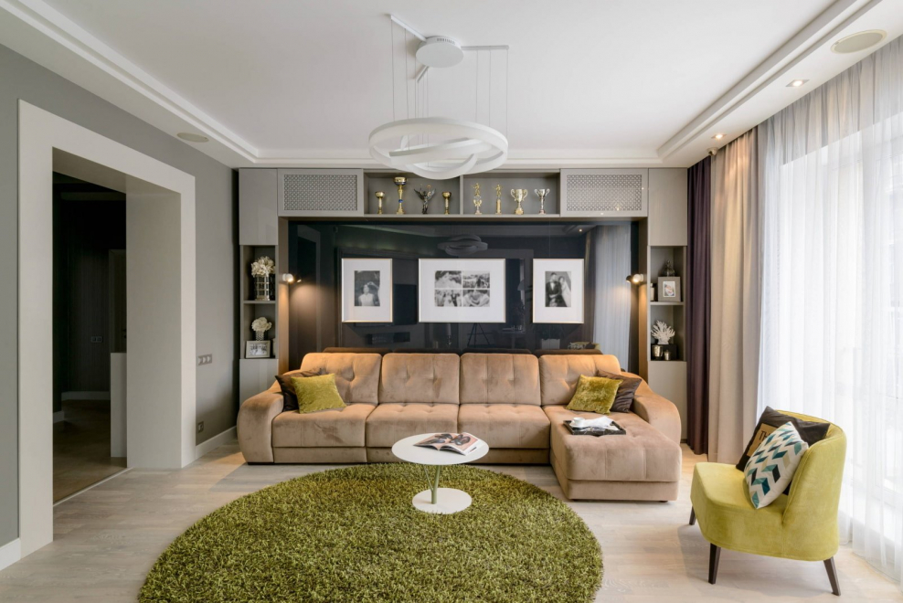 Диванная зона в гостиной