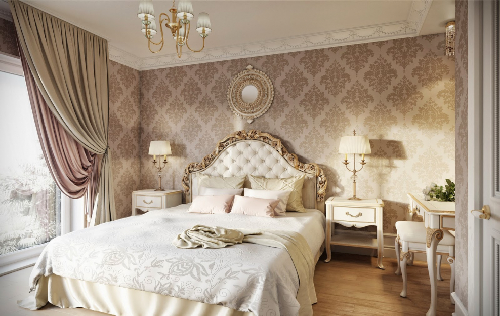 Обои Узорчатые в спальню