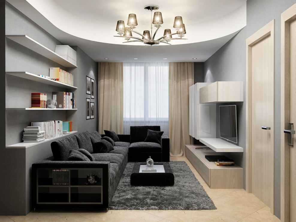 Готовый проект гостиной