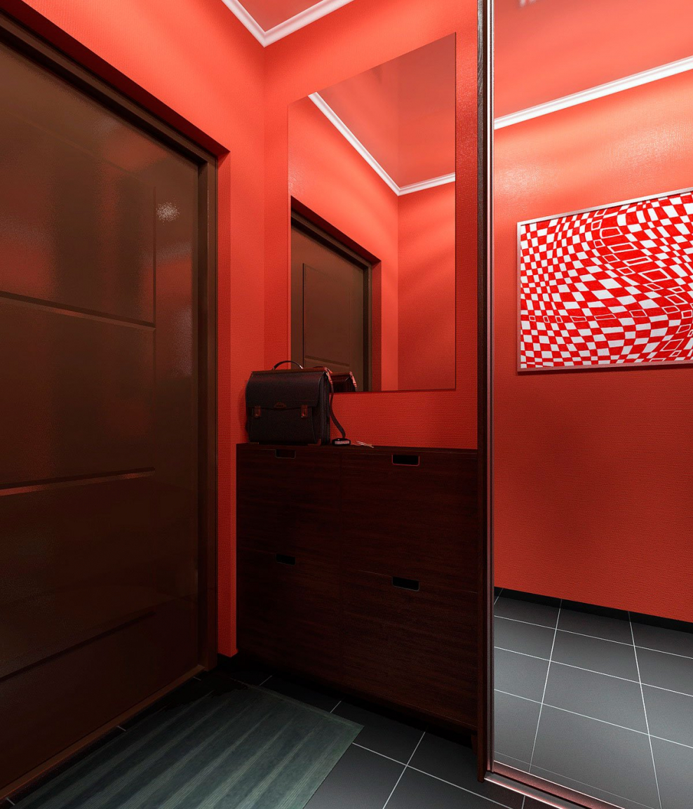 Красная прихожая