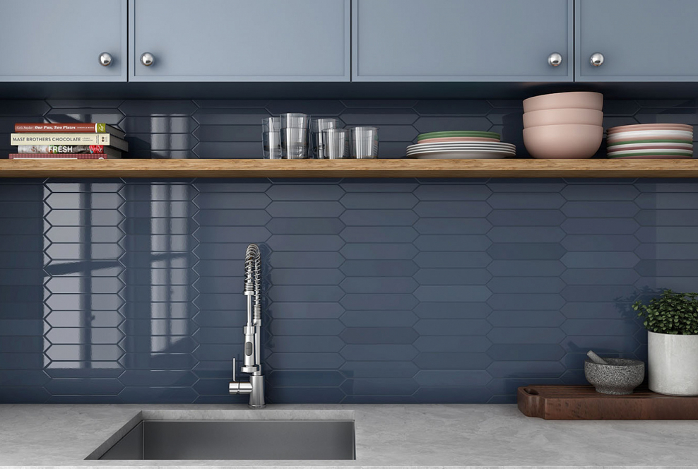 Керамическая плитка equipe arrow 25831 Blue Velvet 5x25