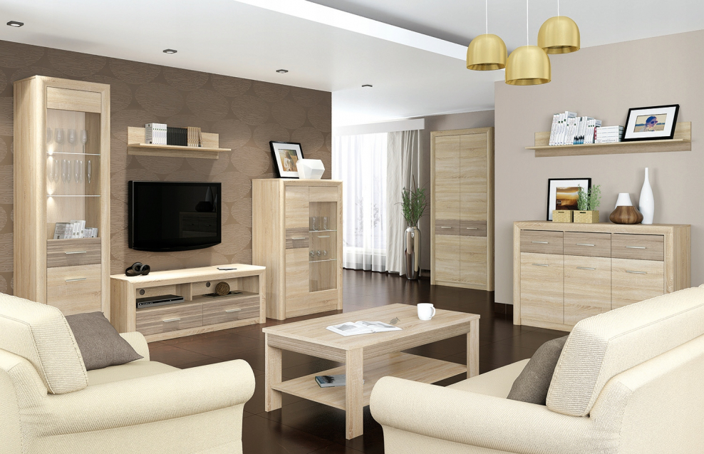 Гостиная Остин дуб сонома