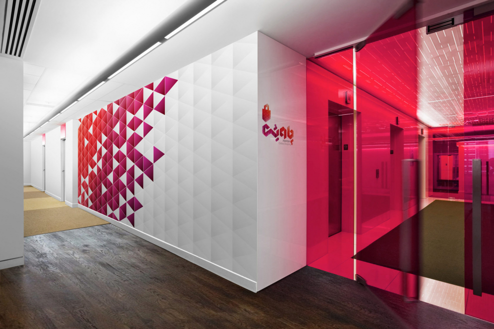 Суперграфика в интерьере офиса