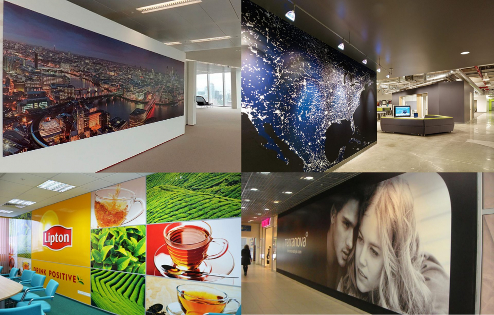 Широкоформатная печать в интерьере