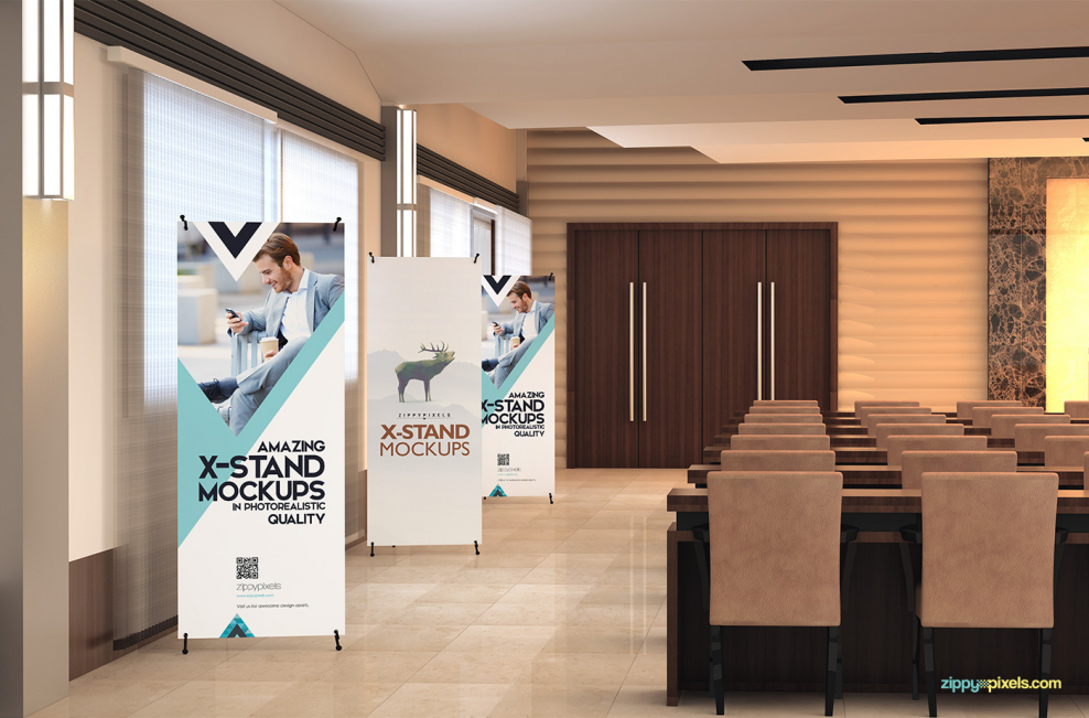 Ролл ап в интерьере