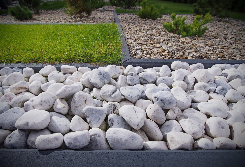 Каменный сад мраморная галька