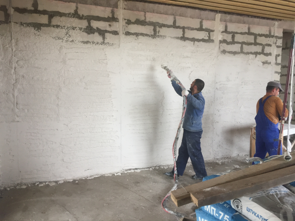 Первый этап черновой отделки