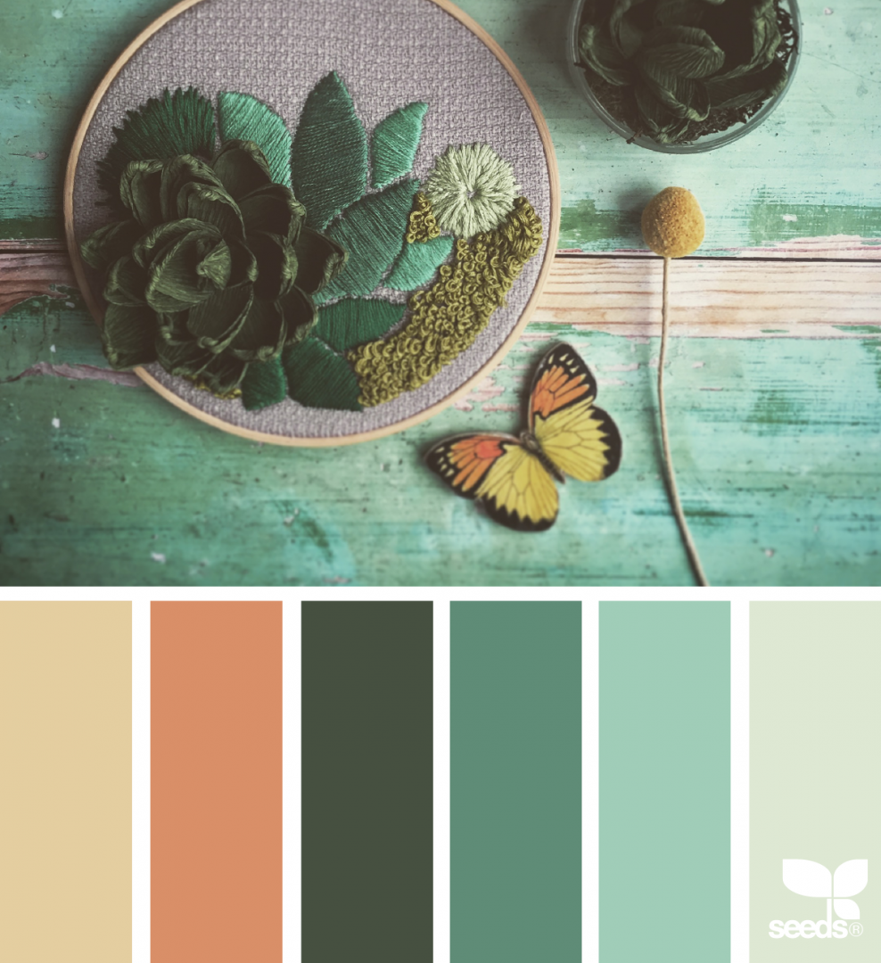 Палитра зеленых оттенков для интерьера