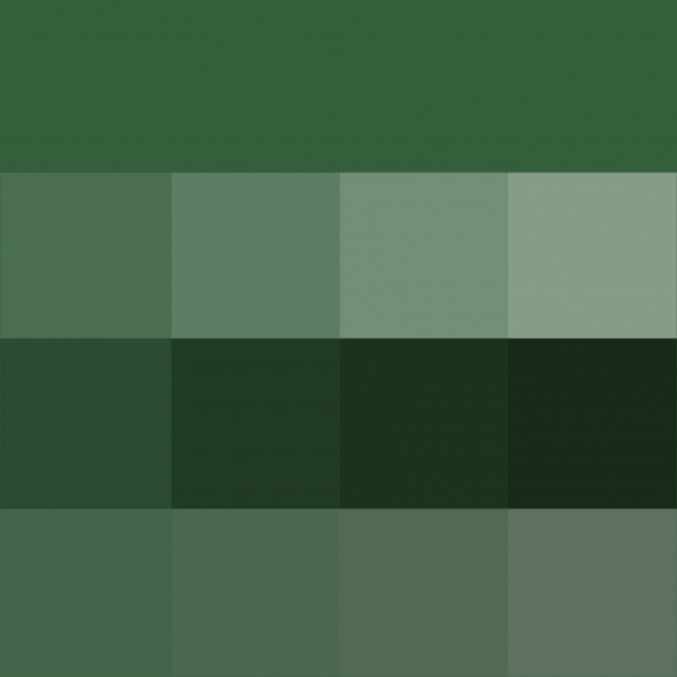 Оттенки зеленого