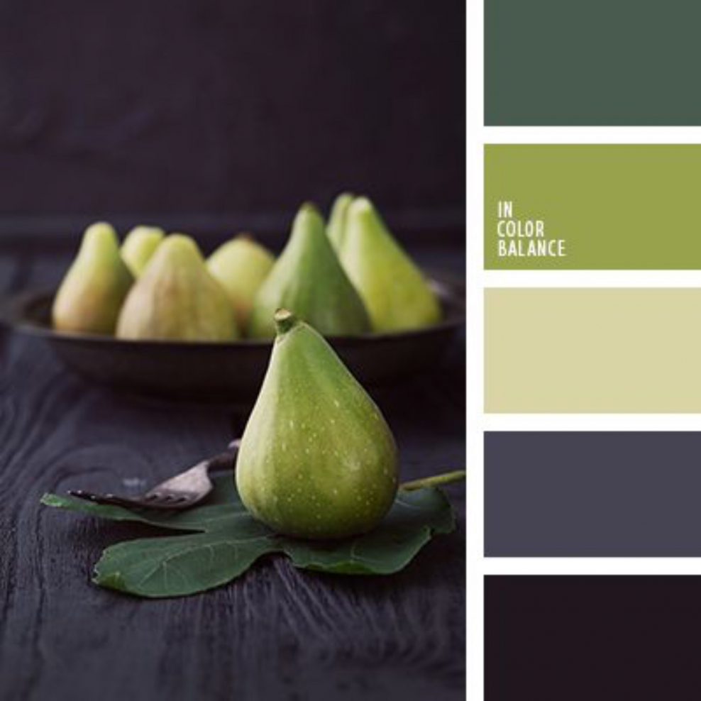 Цветовые сочетания серый зеленый