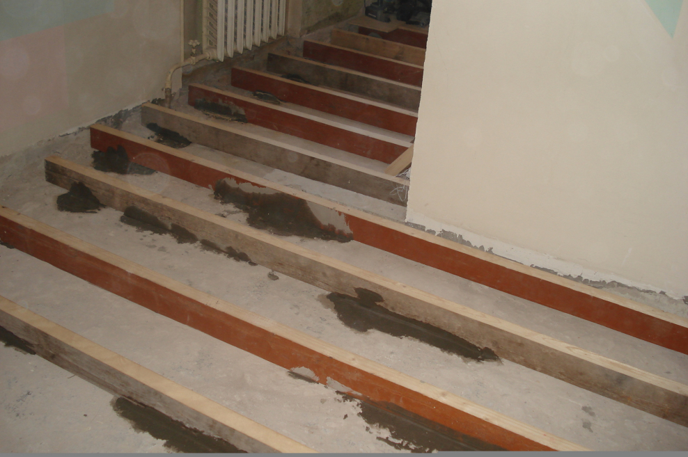 Лаги 150х50 на бетонный пол