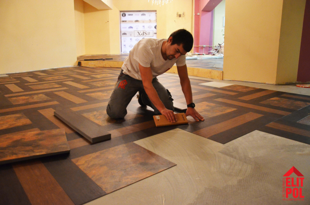 Виниловая плитка для пола укладка