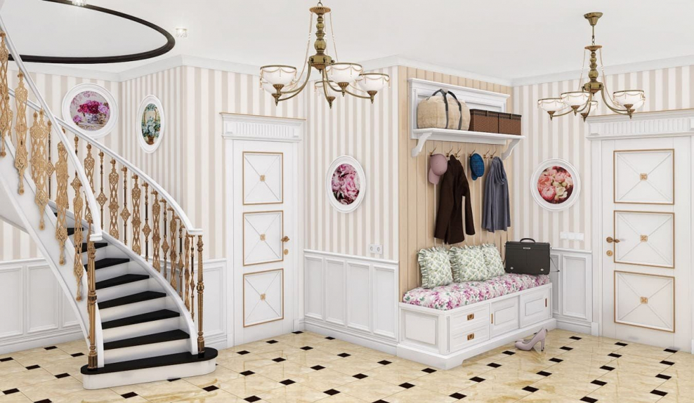 Дизайн прихожей в стиле Прованс