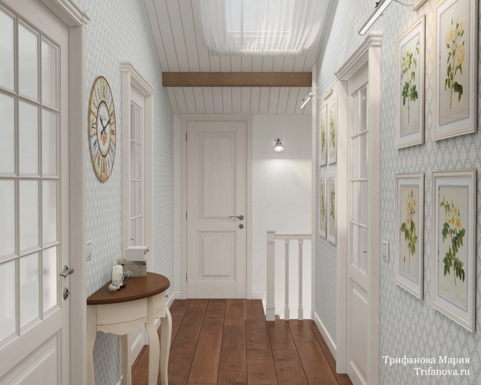 Вагонка в прихожей