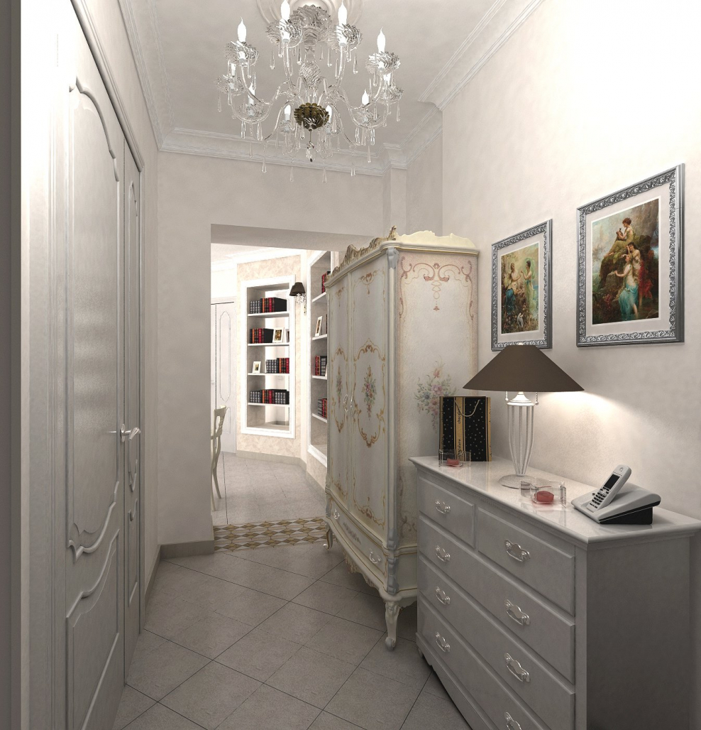 Интерьер холла в стиле Прованс
