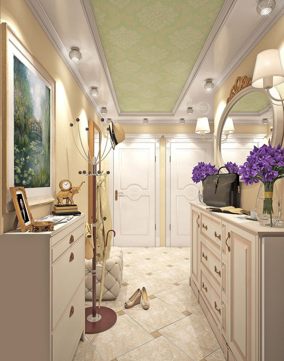 Прованский стиль в интерьере прихожей