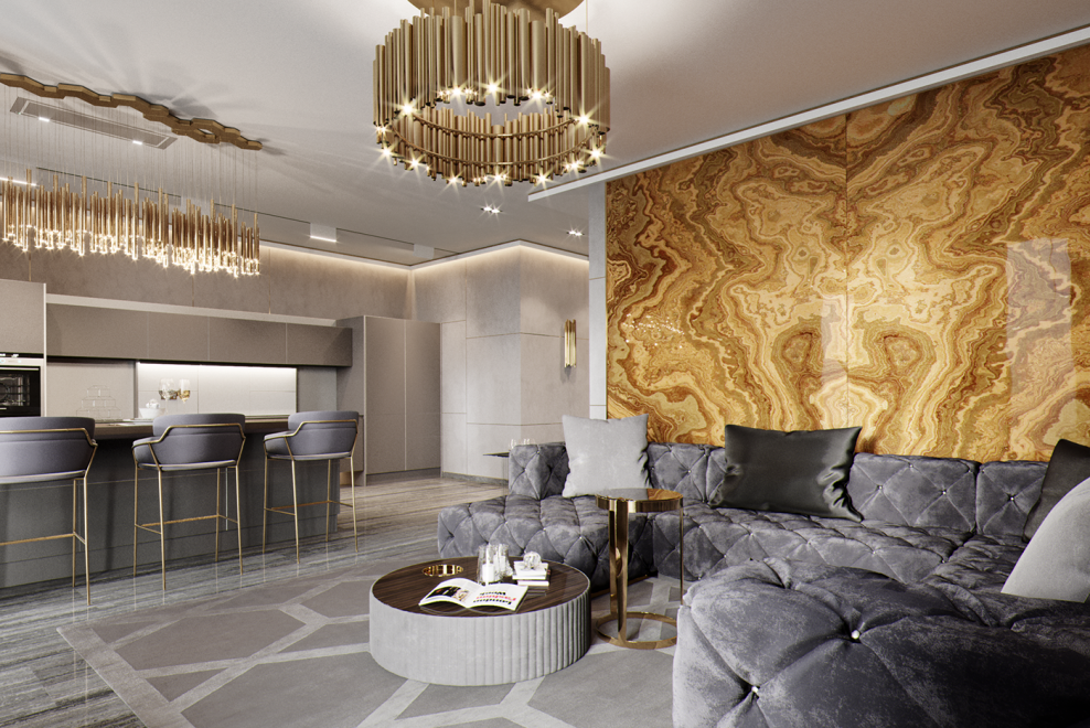 Оникс арт деко гостиная