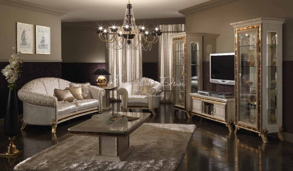 Кабинет золотой в стиле Ампир