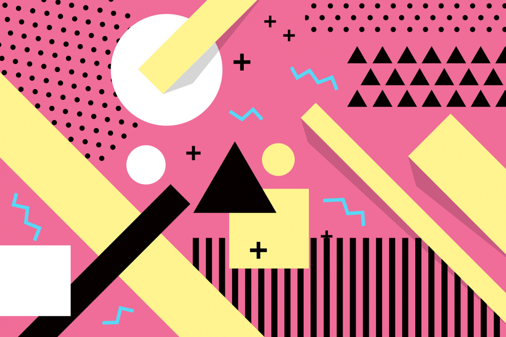 Паттерны в стиле Мемфис