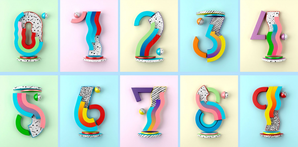 Цифры дизайнерские