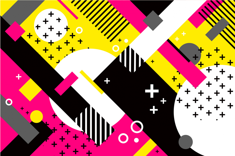 Стиль Мемфис в полиграфии