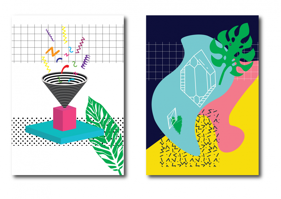 Стиль Мемфис в графическом дизайне 2021