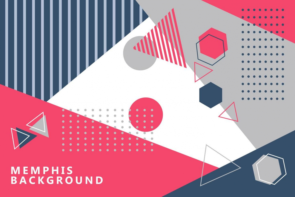 Мемфис стиль Графика