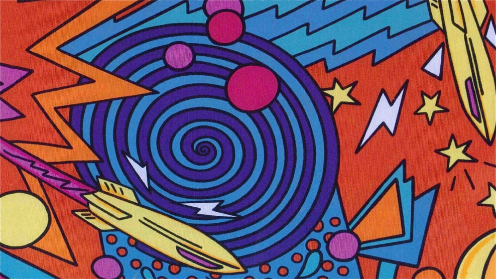 Паттерн в стиле 80-х