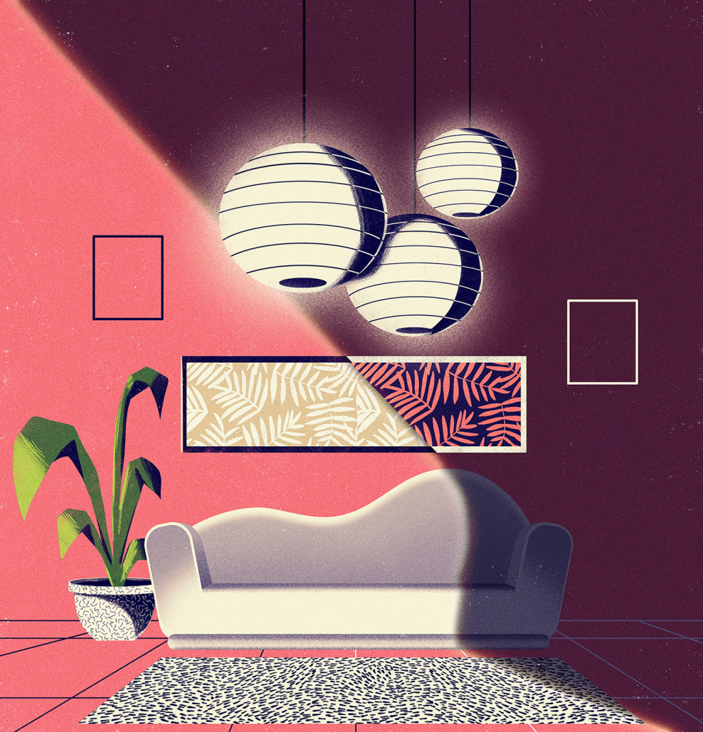 Обложка в стиле Memphis