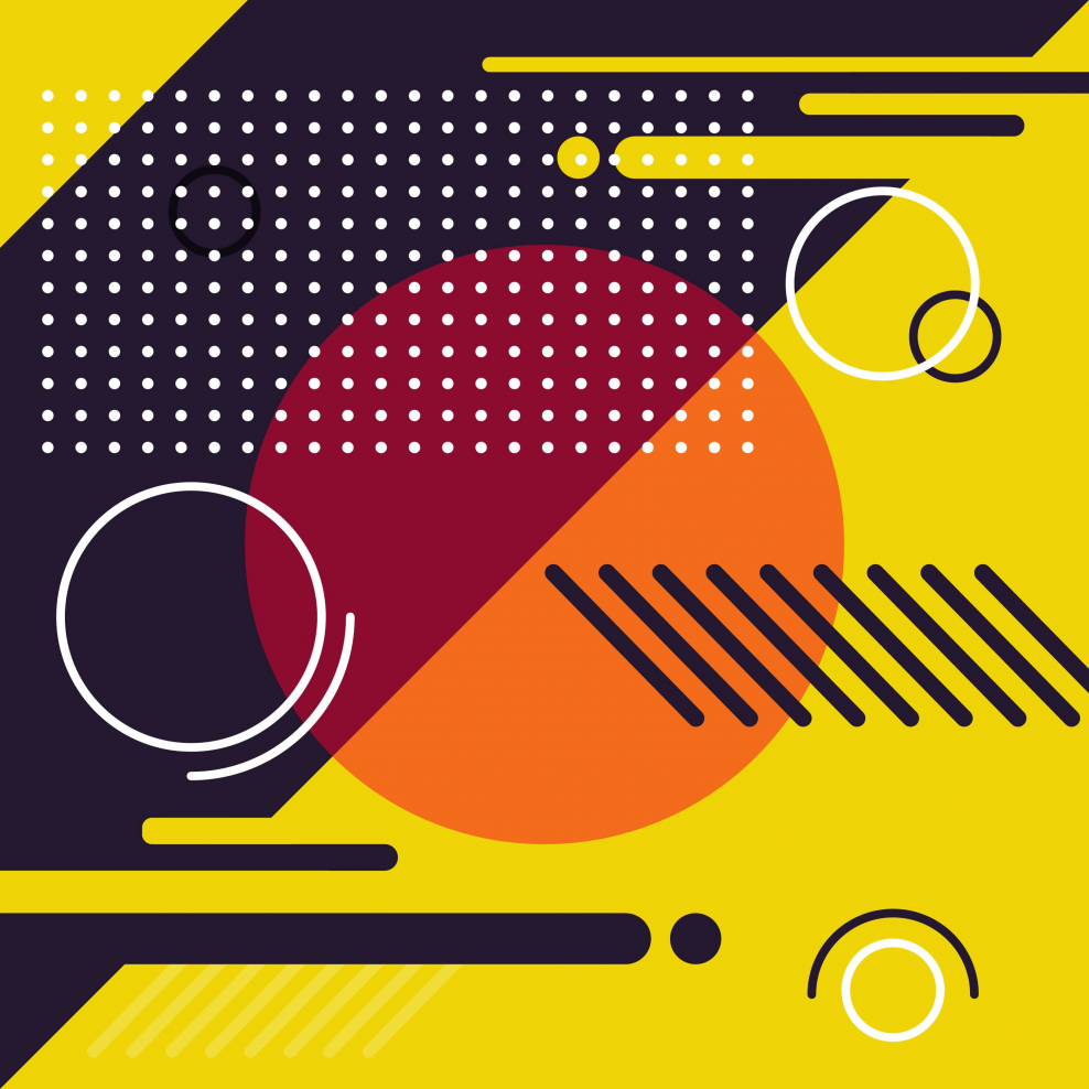 Стиль Мемфис фон