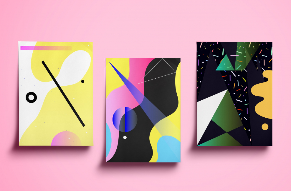 90s стиль графический дизайн